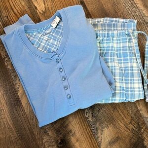 LL Bean 2 pc Long Sleeve Pajama set